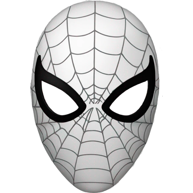 black Spider-man mask emoji