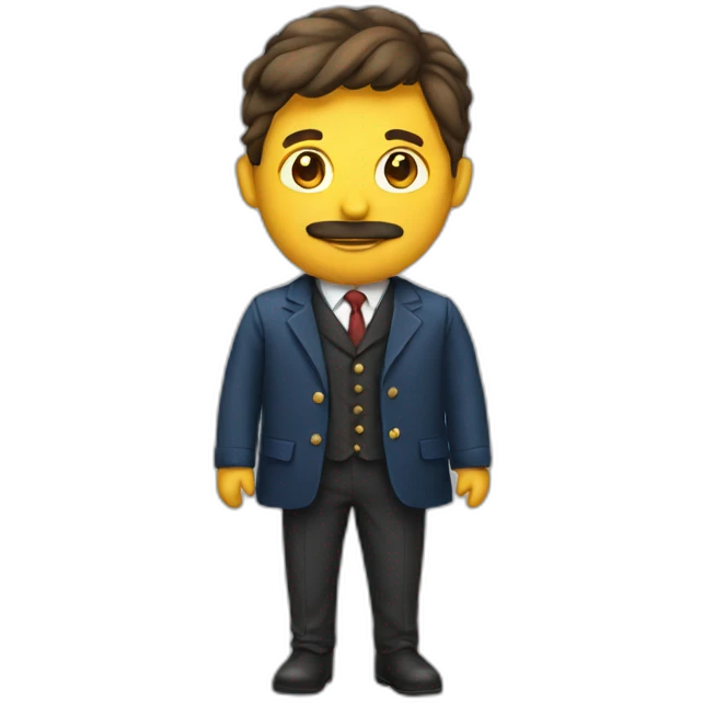 Homme en costume emoji