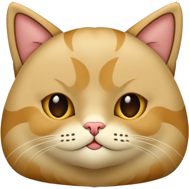 Gato bege dormindo  emoji