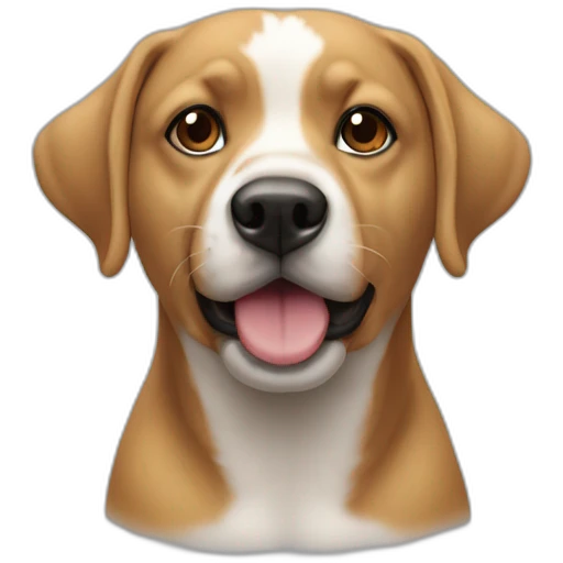 Un chien qui mange des huîtres emoji