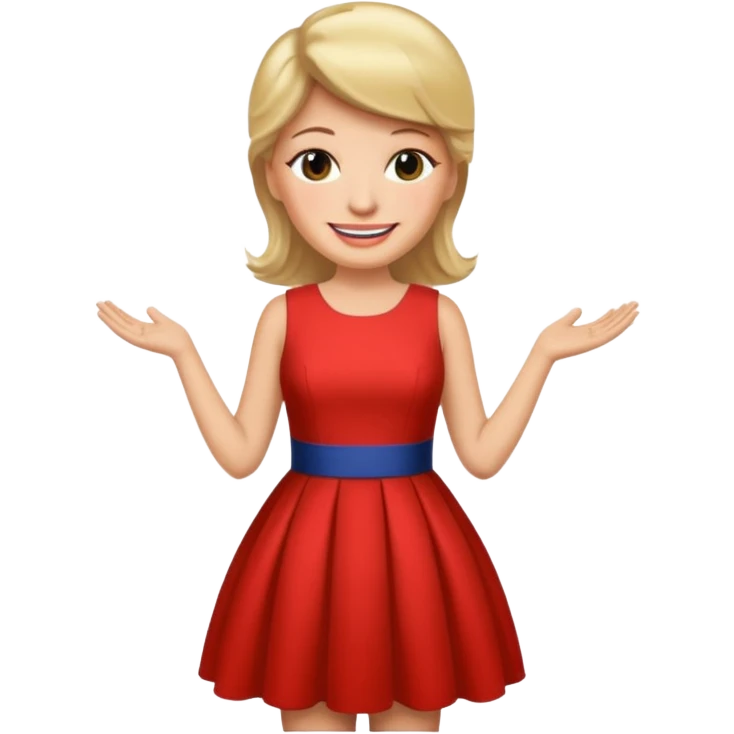 Donald trump in a dress emoji