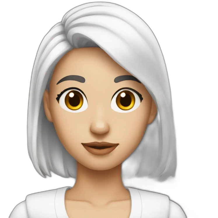 white feminine drake  emoji