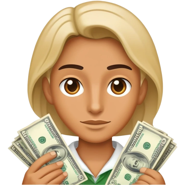 Человек с деньгами emoji