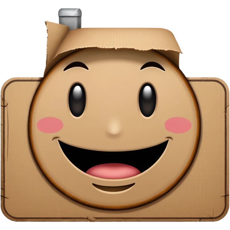 cardboard sign emoji