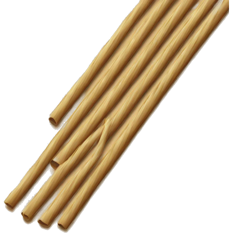 A very long straw emoji