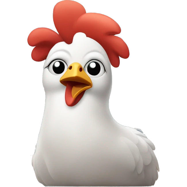 chicken on a cruise ship emoji