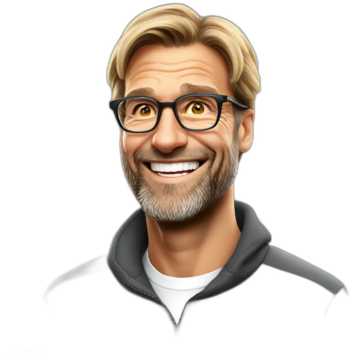 Jurgen Klopp smiling gently emoji