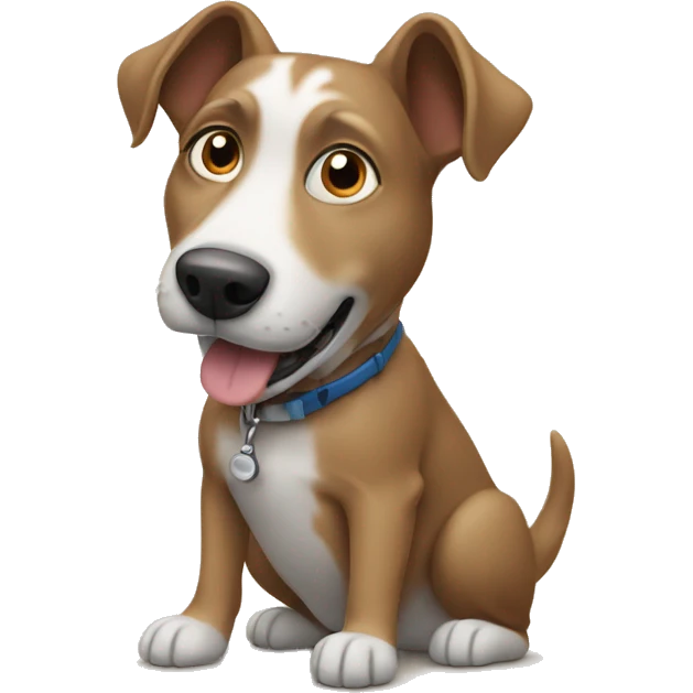 Dog using mobile  emoji