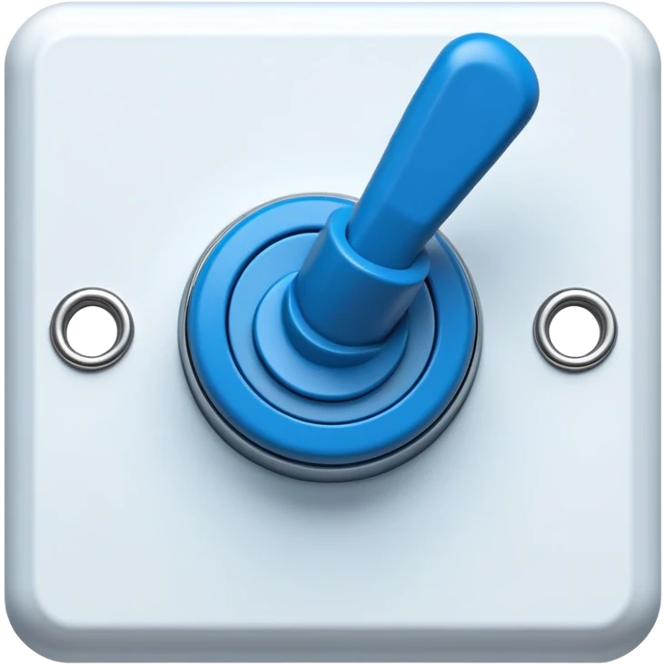 blue toggle switch emoji