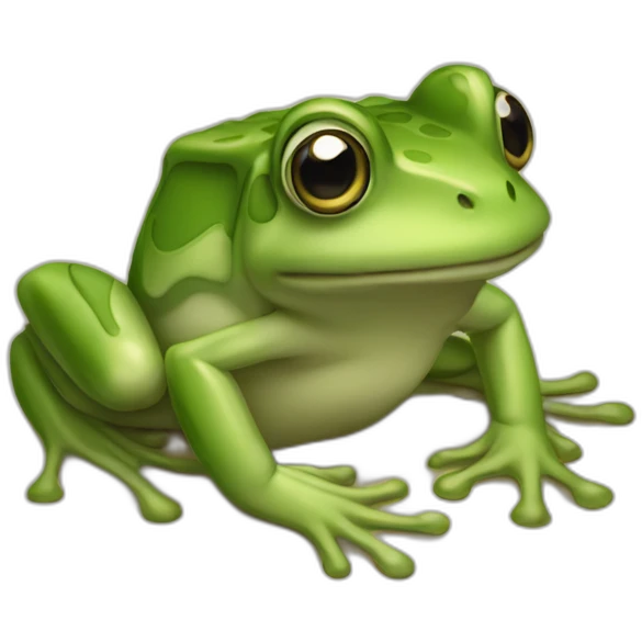 Une grenouille venimeuses qui cri emoji