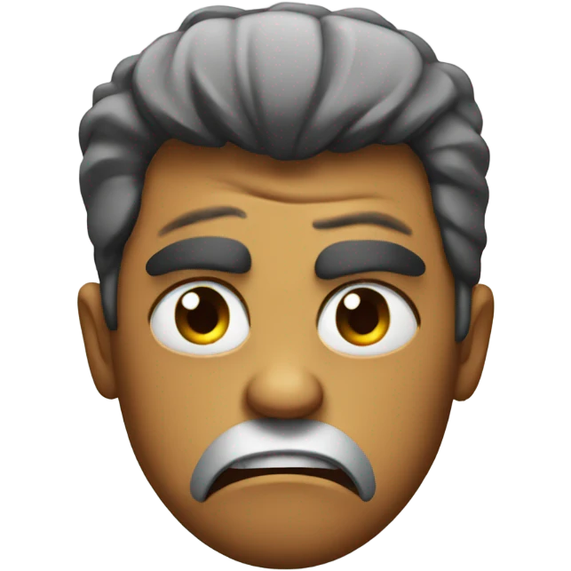 Pissed off face emoji