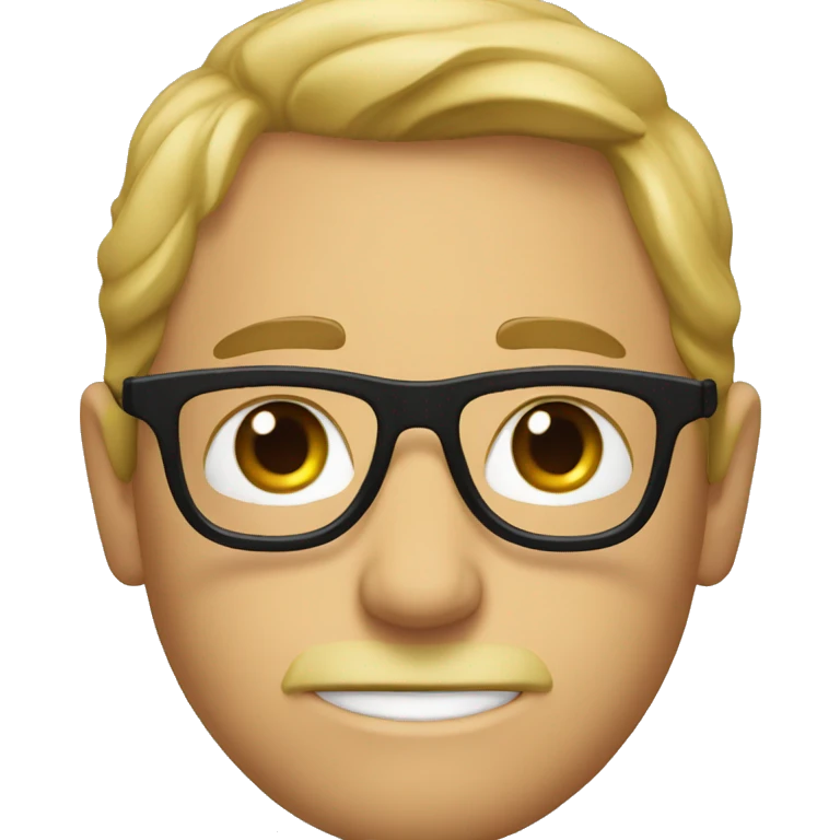 Luky Luke with a black glasses  emoji