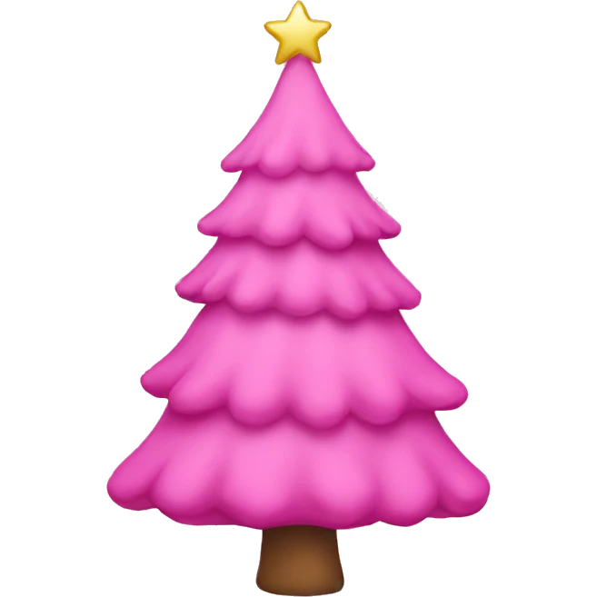 pink christmas tree emoji
