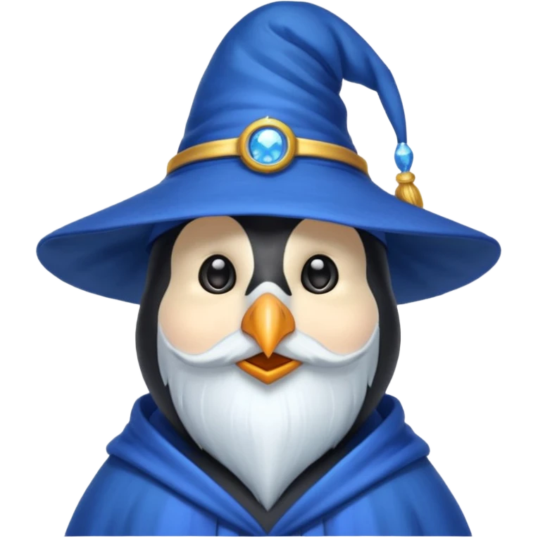 Penguin Wizard emoji