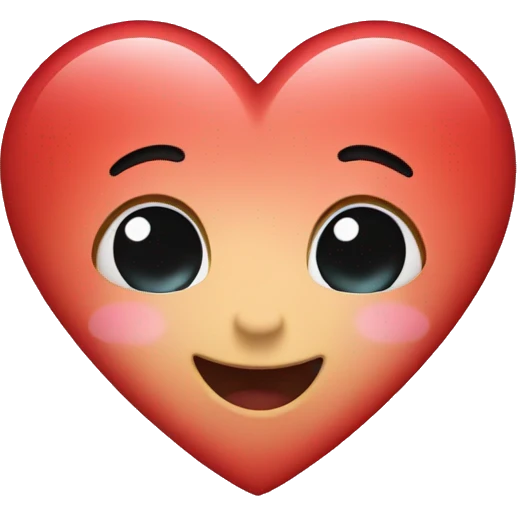 Cute love heart  emoji