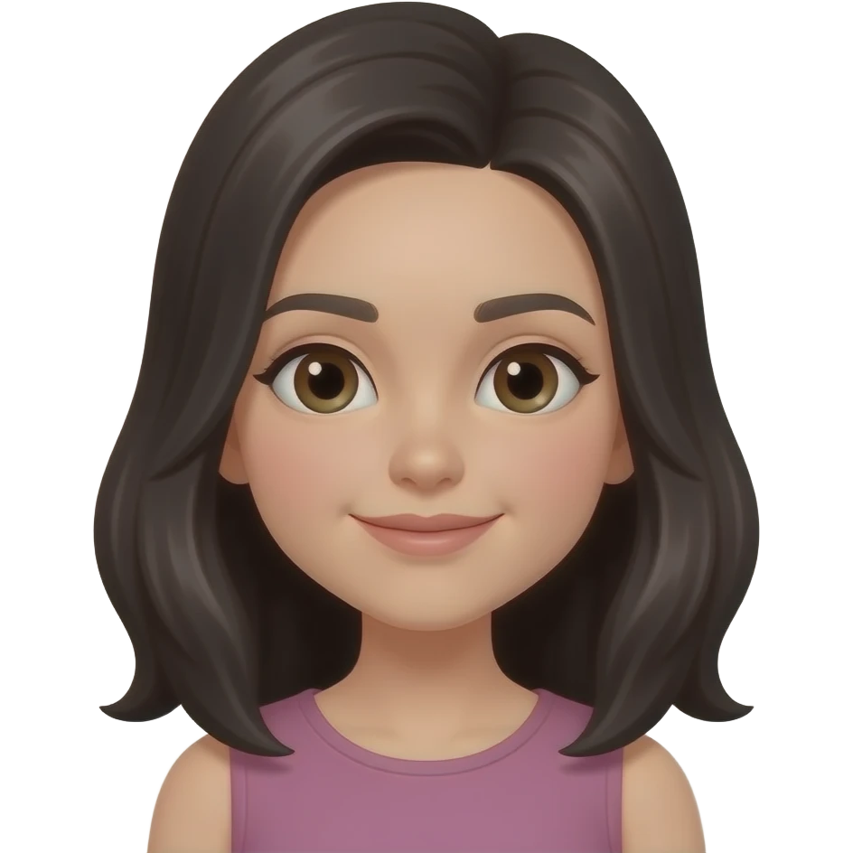 Keep this image just remove everything but the girl and change her hair to dark emoji