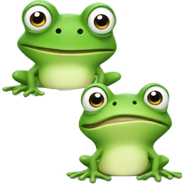 Two frog friends emoji