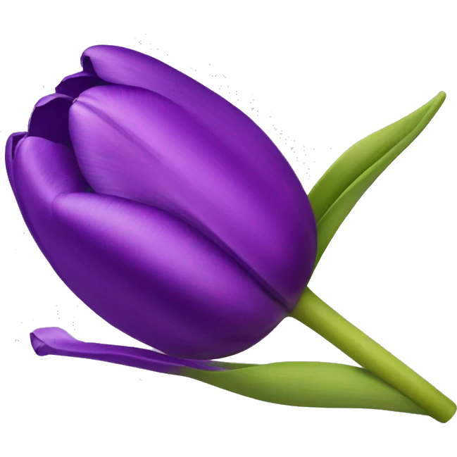 Purple tulip emoji