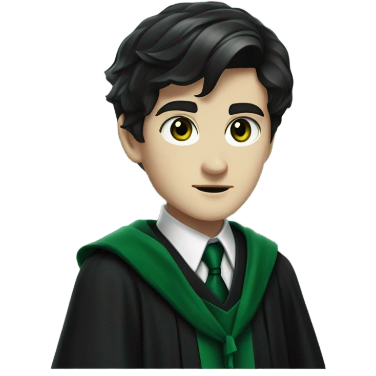 tom riddle in slytherin uniform realistic emoji