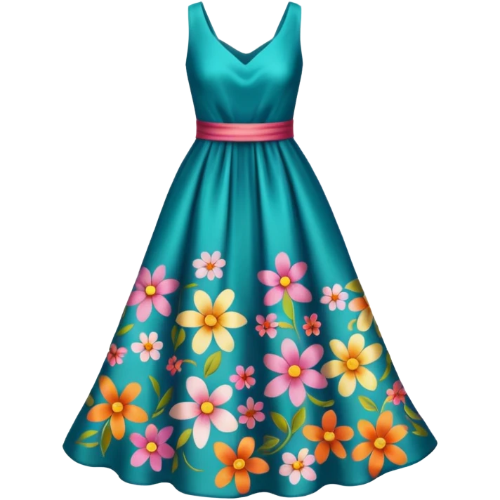 elbise çiçekli emoji