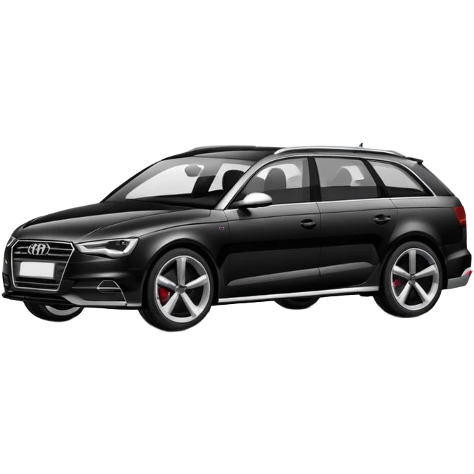 Audi car black wagon emoji