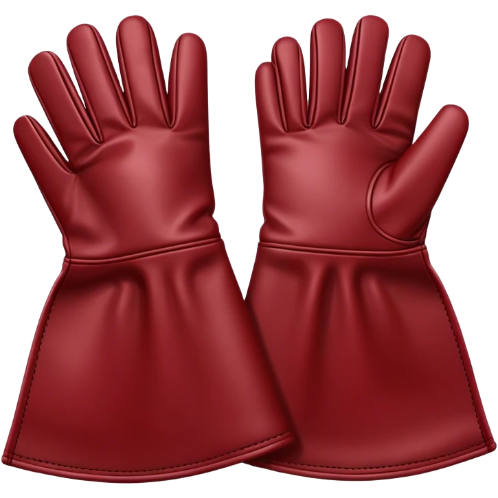 Dark red gloves emoji