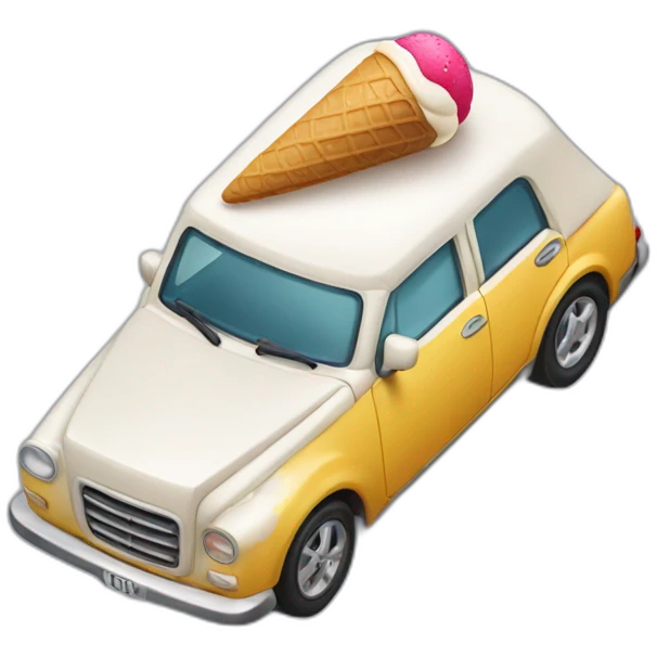 car ice cream emoji