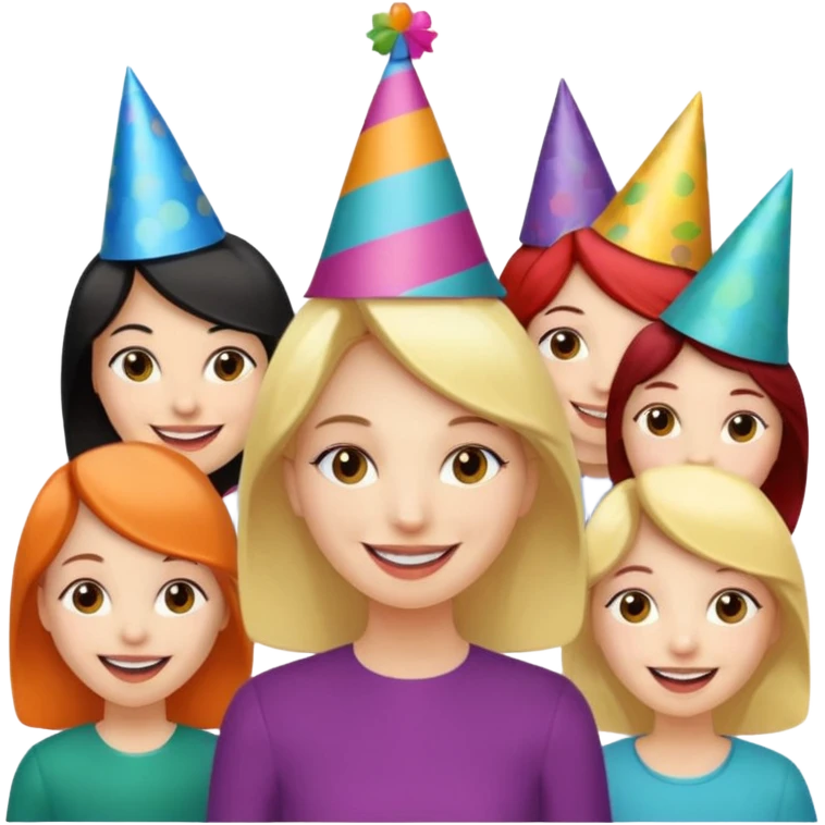 make a beautiful women who has lots of Freund's and very talkative emoji