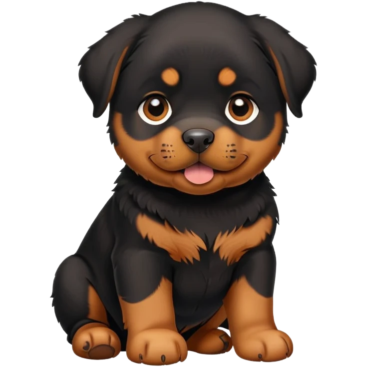 Rottweiler puppy emoji