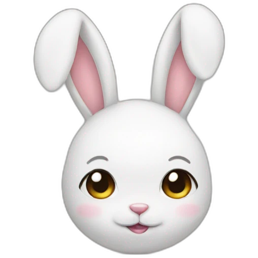 Newborn with bunny ears emoji