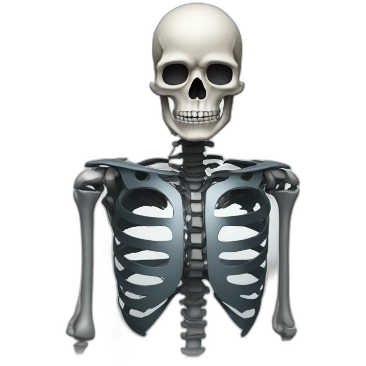 cyborg skeleton emoji