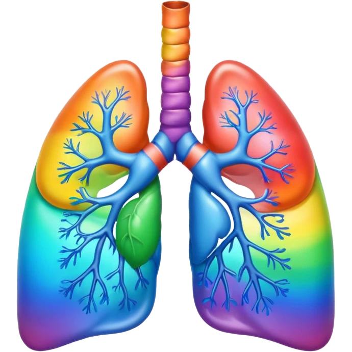 rainbow lungs emoji