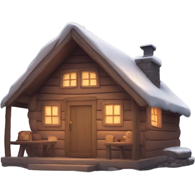 cute cozy warm cabin emoji