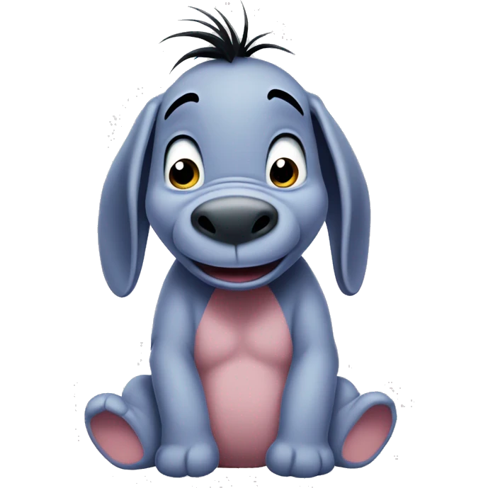 Baby Eeyore shocked emoji