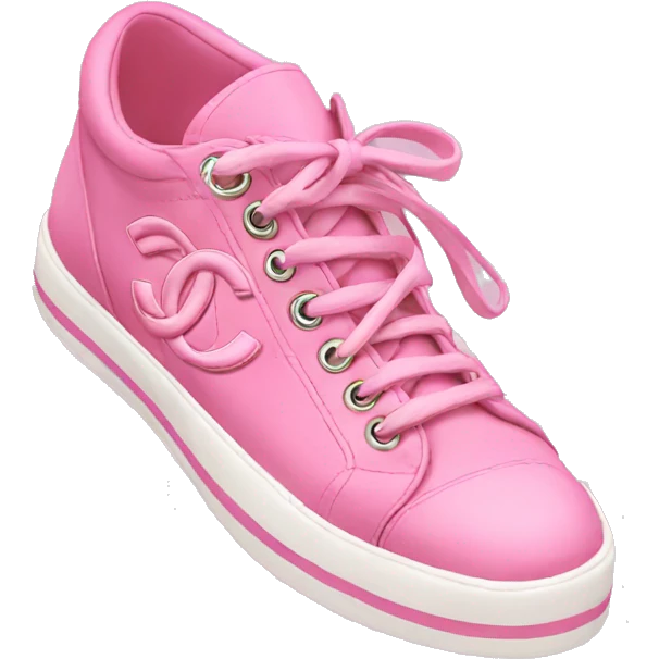 Pink Chanel sneakers emoji