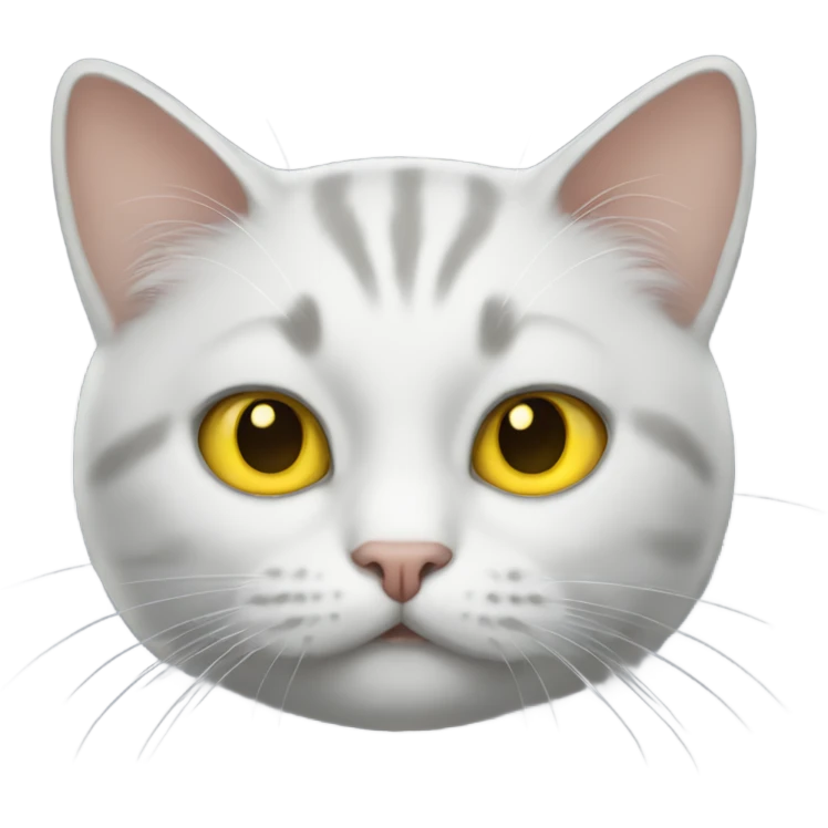 cat with yellow eyes puffy emoji