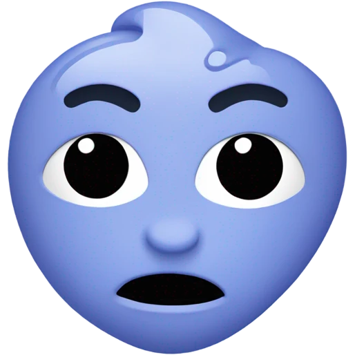 Periwinkle broken heart emoji