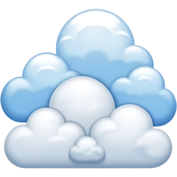 blue sky with puffy clouds and sunlight streaming through, no faces emoji