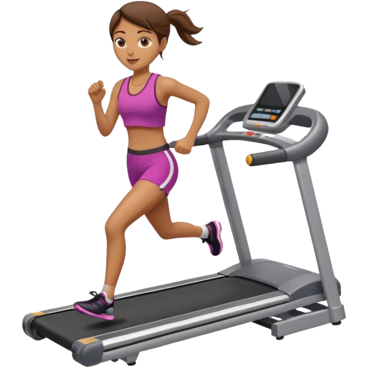 girl running on tredmil emoji