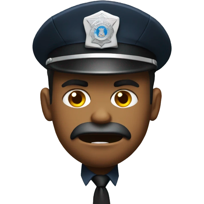Angry police officer  emoji