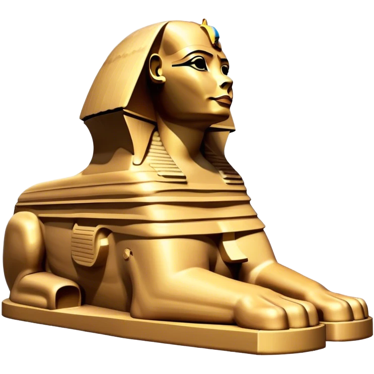 side view ofGreat Sphinx of Giza, no frame emoji