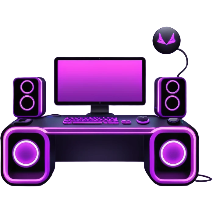 purple gaming setup emoji