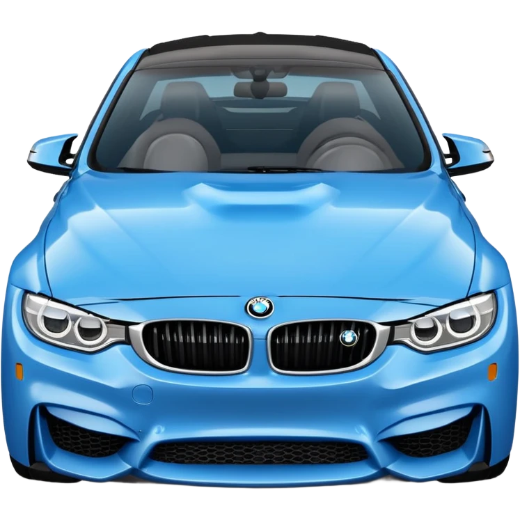 blue Bmw M4, Emoji style emoji