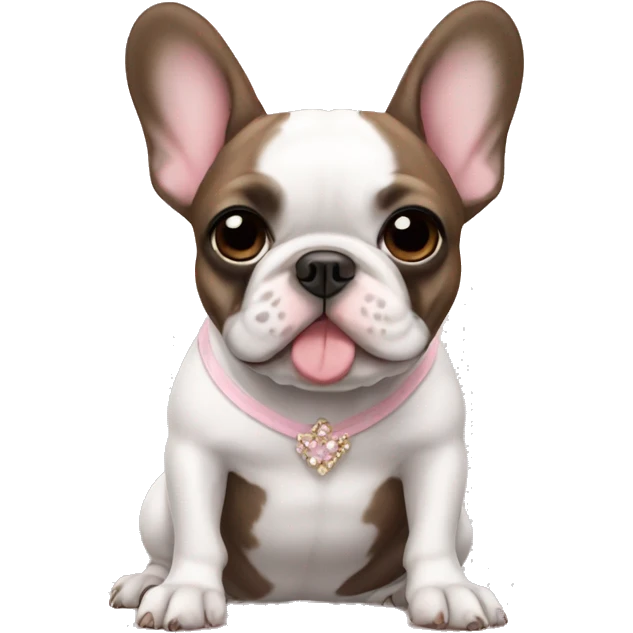 Ballerina French Bulldog emoji