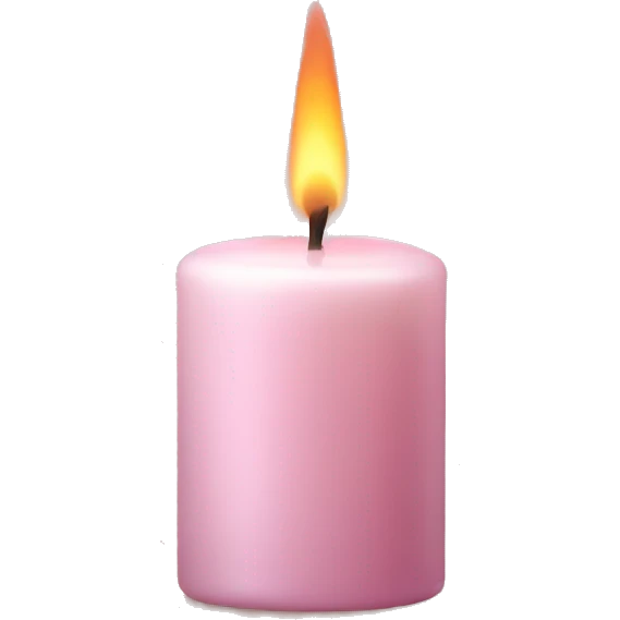 Candle scent in pale pink emoji