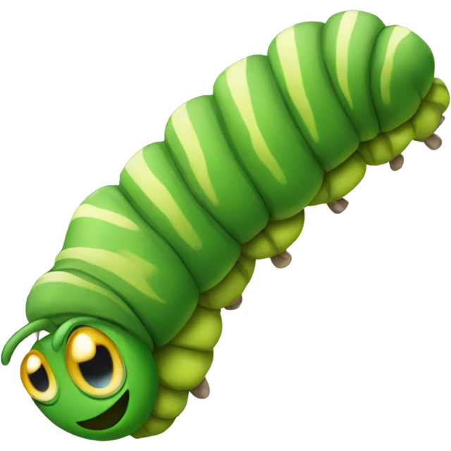 Caterpillar wearing shoes emoji