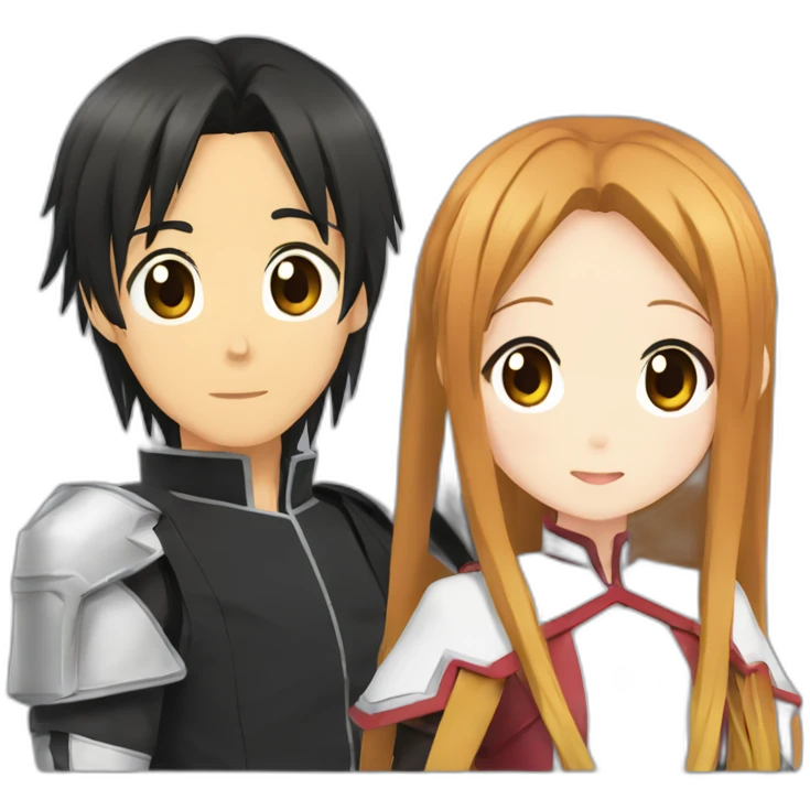 Asuna et Kirito emoji