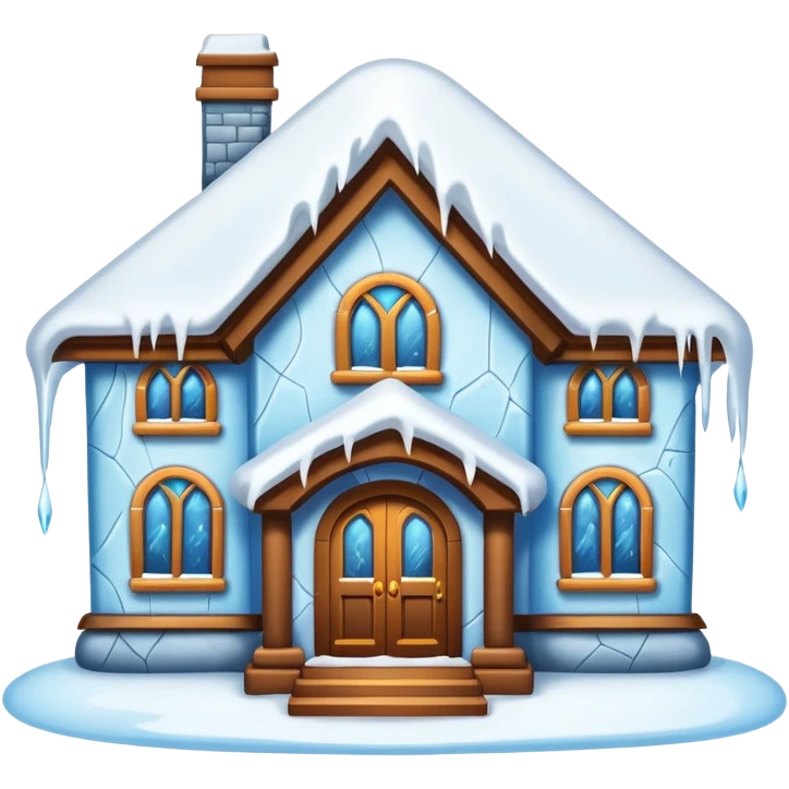 frozen house emoji