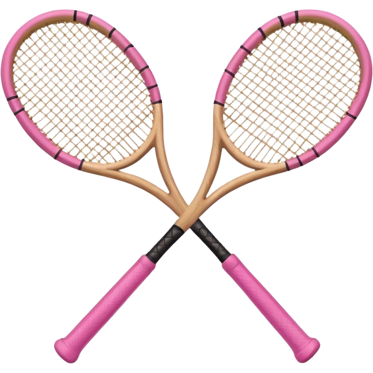 Pink tennis bat emoji