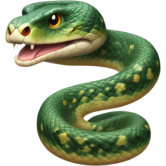 Realistic snake emoji